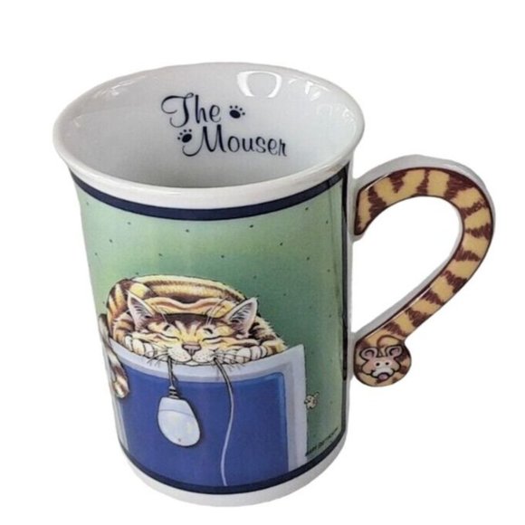 The Mouser and Party Time Danbury Mint Cat Mug Set by Gary Patterson - Picture 6 of 10